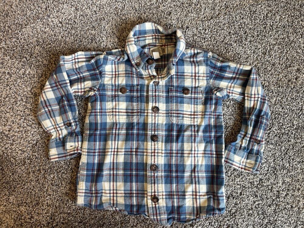 Duluth Trading Boy’s Toddler Size 2T Plaid Flannel Shirt